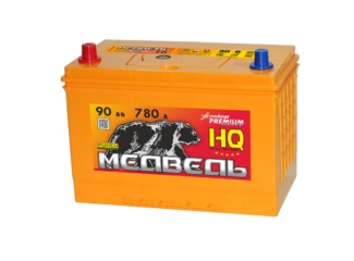 Аккумулятор 90Ач "МЕДВЕДЬ АЗИЯ" П.П. 306х173х220