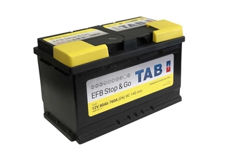 Аккумулятор 80Ач "TAB EFB" О.П. 315х175х190