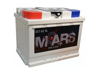 Аккумулятор 62Ач "MARS" О.П. 242х175х190