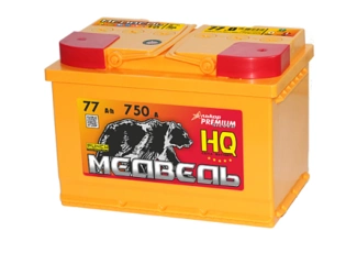 Аккумулятор 77Ач "МЕДВЕДЬ HQ" О.П. 278х175х190