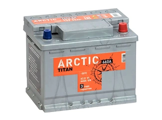 Аккумулятор 62Ач "TITAN ARCTIC EFB" О.П. 242х175х190