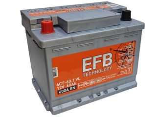 Аккумулятор 60Ач "TITAN EFB" П.П. 242х175х190