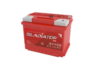 Аккумулятор 60Ач "GLADIATOR EFB" О.П. 242х175х190