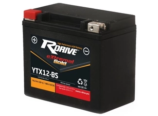 Аккумулятор 10Ач "RDrive eXtremal GOLD AGM YTX12-BS" П.П. 150х87х130