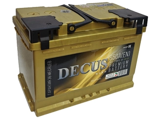 Аккумулятор 77Ач "DECUS" П.П. 278х175х190