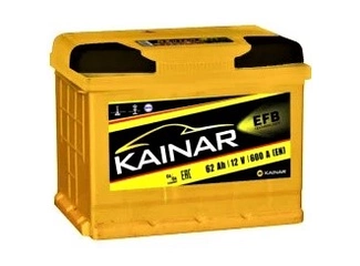 Аккумулятор 62Ач "KAINAR EFB" О.П. 242х175х190