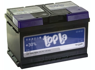 Аккумулятор 75Ач "TOPLA TOP" О.П. 278х175х175 Низкий