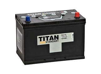Аккумулятор 90Ач "TITAN ASIA STANDART" О.П. 304х171х221