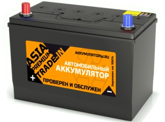 Аккумулятор 100Ач "TRADE-IN Premium Asia" П.П. 324х172х225 С обменом