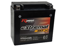 Аккумулятор 12Ач "RDrive eXtremal GOLD YTX14-GEL" П.П. 150х87х145