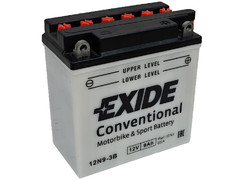 Аккумулятор 9Ач "EXIDE 12N9-3B" О.П. 135х75х139