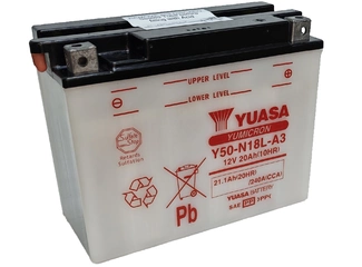 Аккумулятор 20Ач "YUASA Y50-N18L-A3" О.П. 205х90х162