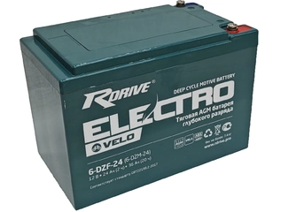 АКБ 12V 24Ач "RDrive Electro Velo 6-DZF-24"  185х105х130