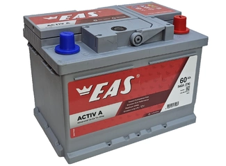 Аккумулятор 60Ач "EAS ACTIV A" О.П. 242х175х175 Низкий