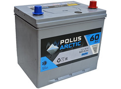 Аккумулятор 60Ач "POLUS ARCTIC 60D23L" О.П. 232х173х220