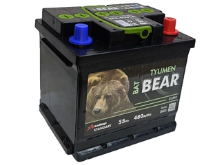 Аккумулятор 55Ач "BATBEAR" О.П. 207х175х190