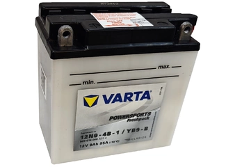 Аккумулятор 9Ач "VARTA FUNSTART 12N9-4B-1, YB9-B" П.П. 136х76х140