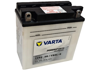 Аккумулятор 9Ач "VARTA FUNSTART 12N9-3B, YB9L-B" О.П. 136х76х140