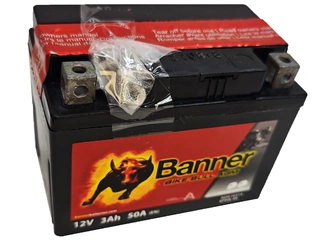 Аккумулятор 3Ач "BANNER BIKE Bull YTX4L-BS" О.П. 114х71х86