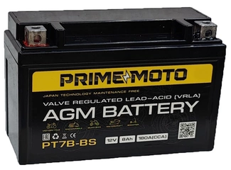 Аккумулятор 8Ач "PRIME PT7B-BS" П.П. 150х66х94