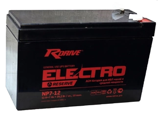 АКБ 12V 7Ач "RDrive Electro Reserve NP7-12"  151х65х94