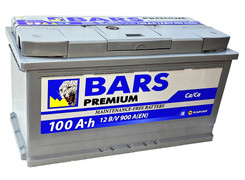 Аккумулятор 100Ач "BARS PREMIUM" П.П. 353х175х190