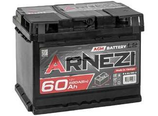 Аккумулятор 60Ач "ARNEZI AGM" О.П. 242х175х190