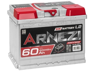 Аккумулятор 60Ач "ARNEZI DIN SMF" О.П. 242х175х190