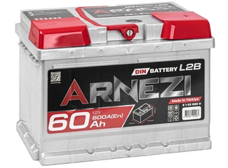 Аккумулятор 60Ач "ARNEZI DIN SMF" О.П. 242х175х175 Низкий
