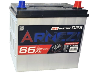 Аккумулятор 65Ач "ARNEZI JIS EFB" О.П. 230х173х220