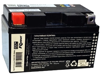 Аккумулятор 9Ач "RDrive OEM 26012-0134 YTZ10S-GEL" П.П. 150х87х93 залитая