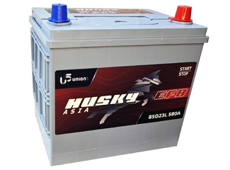 Аккумулятор 65Ач "HUSKY ASIA EFB Q85 85D23L" О.П. 230х172х225