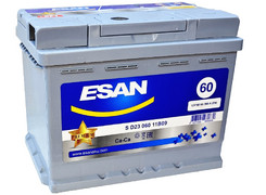 Аккумулятор 60Ач "ESAN SMF" П.П. 242х175х190