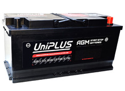 Аккумулятор 105Ач "UniPLUS AGM" О.П. 394х175х190
