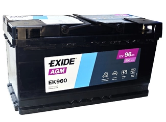 Аккумулятор 96Ач "EXIDE AGM" О.П. 353х175х190