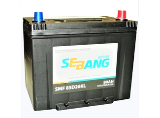 Аккумулятор 80Ач "SEBANG 85D26KL" О.П. 260х175х220