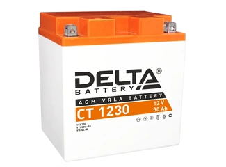 Аккумулятор 30Ач "DELTA CT1230" О.П. 168х126х175