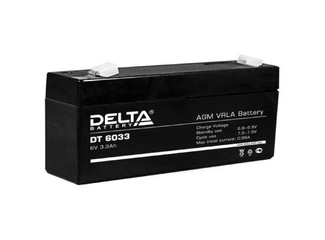 АКБ 6V 3,3Ач "DELTA DT6033"  134х34х66