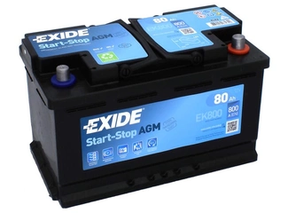 Аккумулятор 80Ач "EXIDE AGM" О.П. 315х175х190
